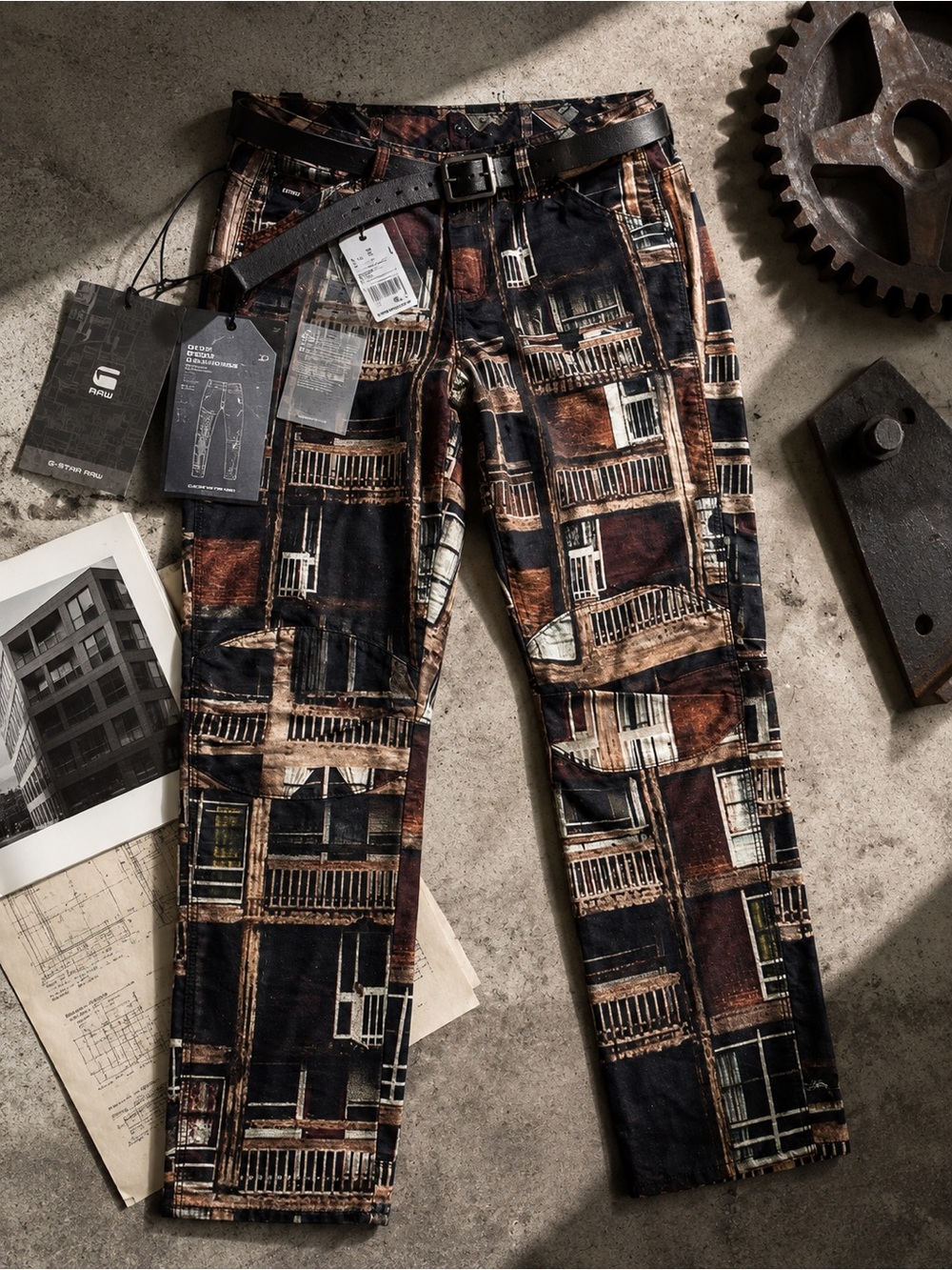 G-Star RAW 5622 3D Mid Boyfriend X52 Printed Pants | NWT 26/30